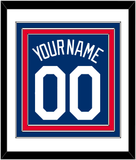 Los Angeles Name & Number - Alternate Road Blue - Triple Mat 2