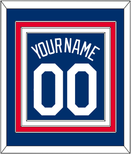 Los Angeles Name & Number - Alternate Road Blue - Triple Mat 3