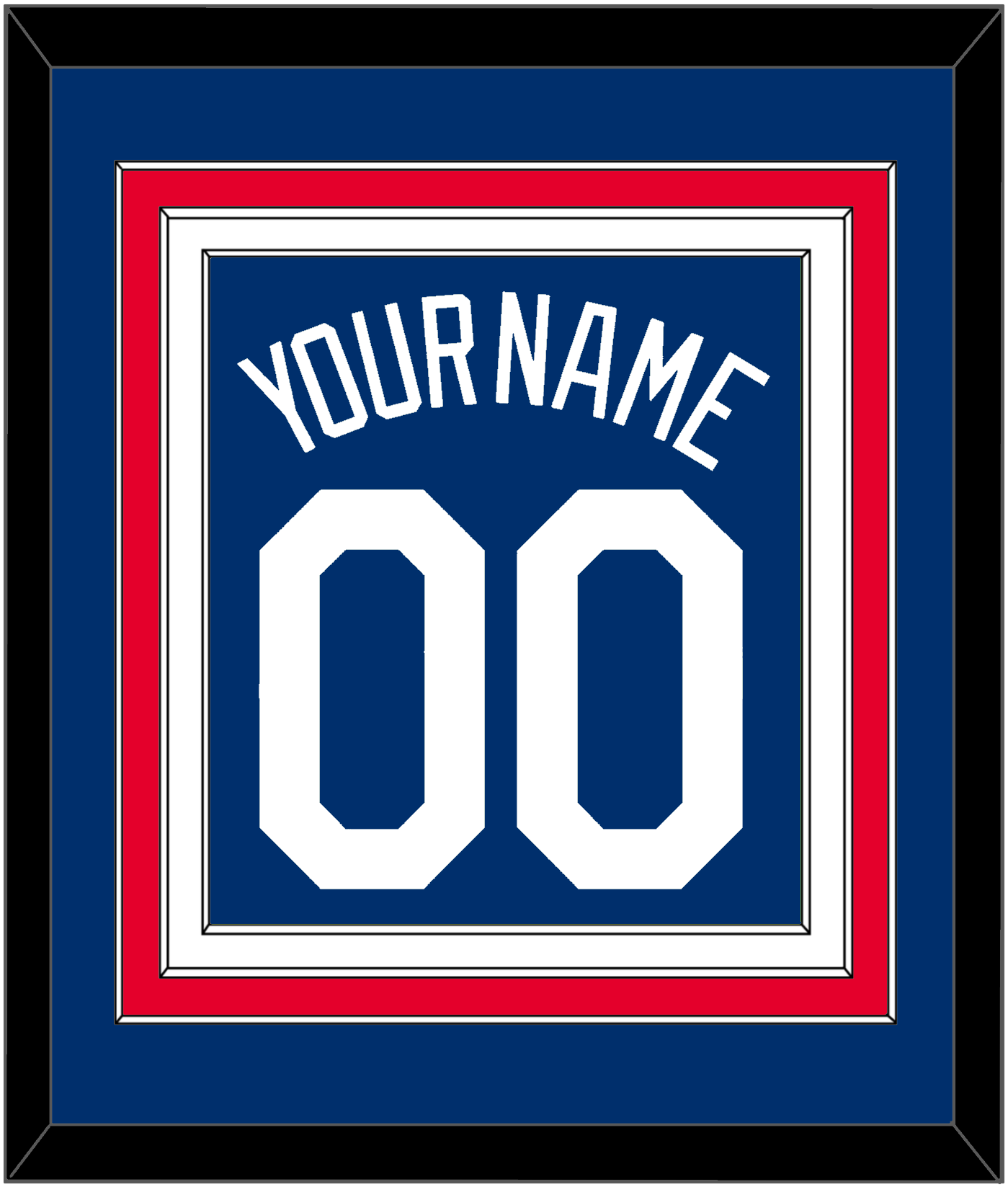 Los Angeles Name & Number - Alternate Road Blue - Premier Tier 3