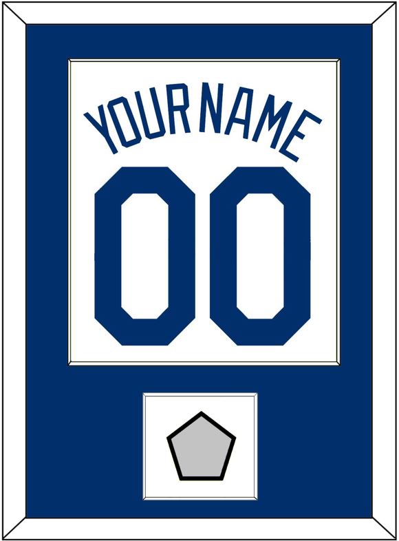 Los Angeles Name, Number & World Series Jersey Patch - Home White (2007-2023) - Single Mat 1