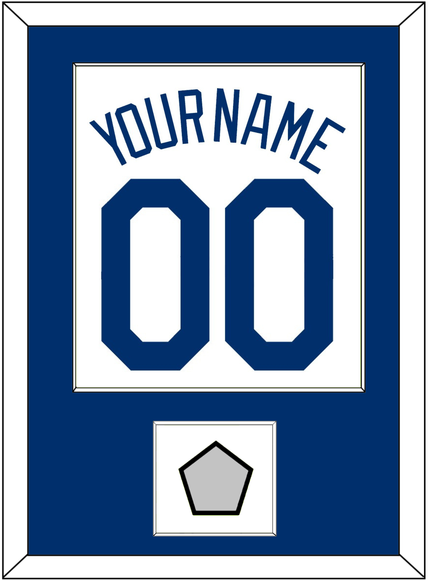 Los Angeles Name, Number & World Series Champions Patch - Home White (2007-2023) - Essential Tier 1