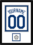 Los Angeles Name, Number & World Series Jersey Patch - Home White (2007-2023) - Double Mat 1