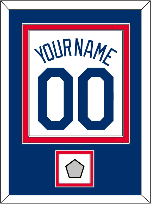 Los Angeles Name, Number & World Series Jersey Patch - Home White (2007-2023) - Double Mat 2