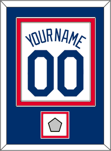 Los Angeles Name, Number & World Series Champions Patch - Home White (2007-2023) - Double Mat 2