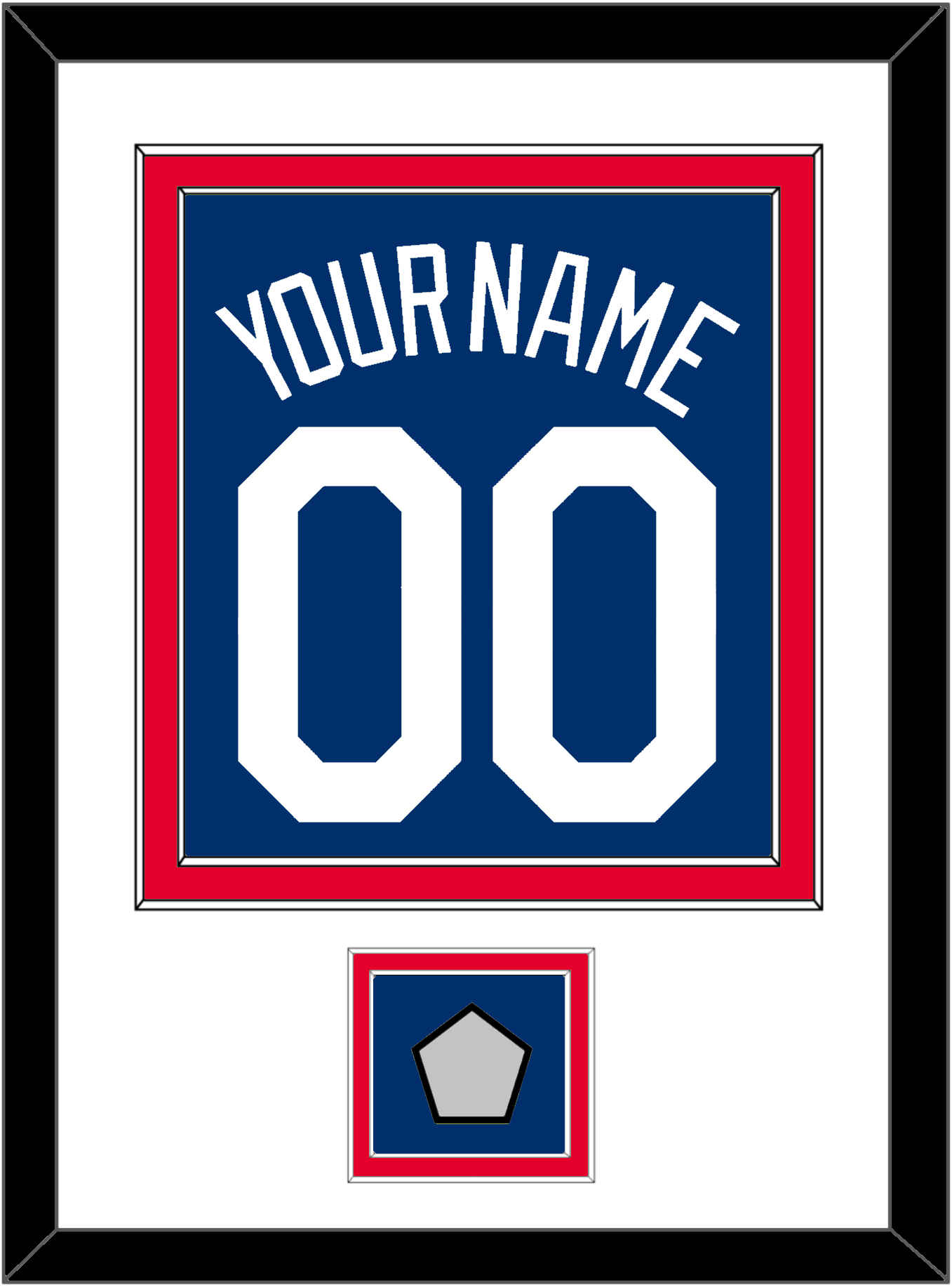 Los Angeles Name, Number & World Series Jersey Patch - Alternate Road Blue - Signature Tier 1