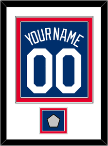 Los Angeles Name, Number & World Series Jersey Patch - Alternate Road Blue - Double Mat 1