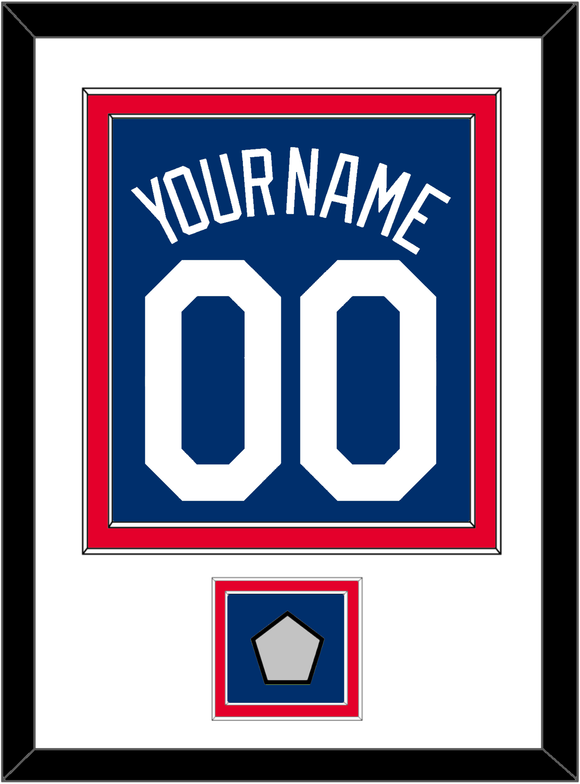 Los Angeles Name, Number & World Series Champions Patch - Alternate Road Blue - Double Mat 1