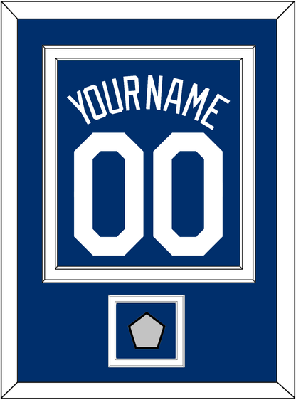 Los Angeles Name, Number & World Series Champions Patch - Alternate Road Blue - Signature Tier 2