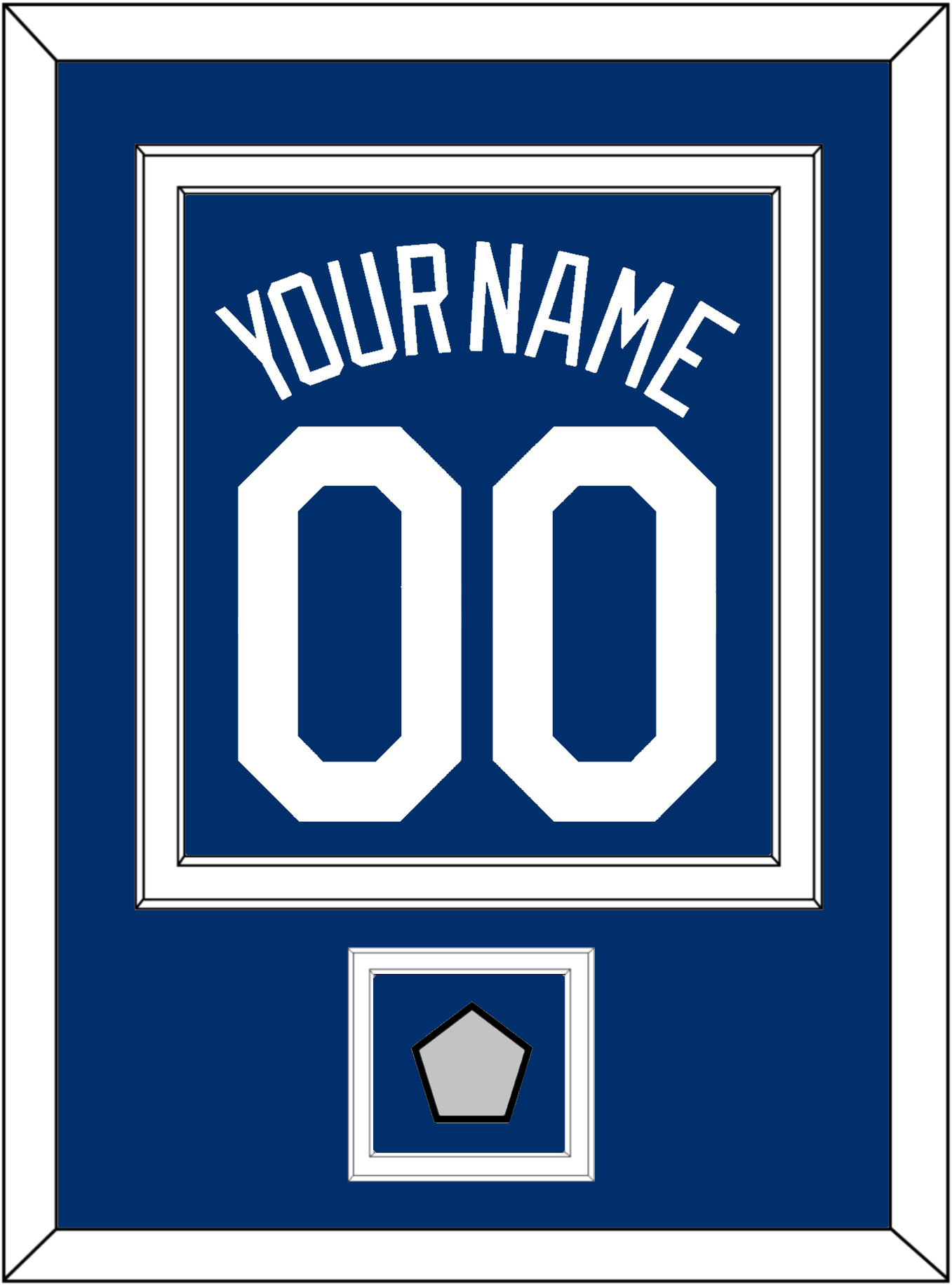 Los Angeles Name, Number & World Series Jersey Patch - Alternate Road Blue - Signature Tier 2