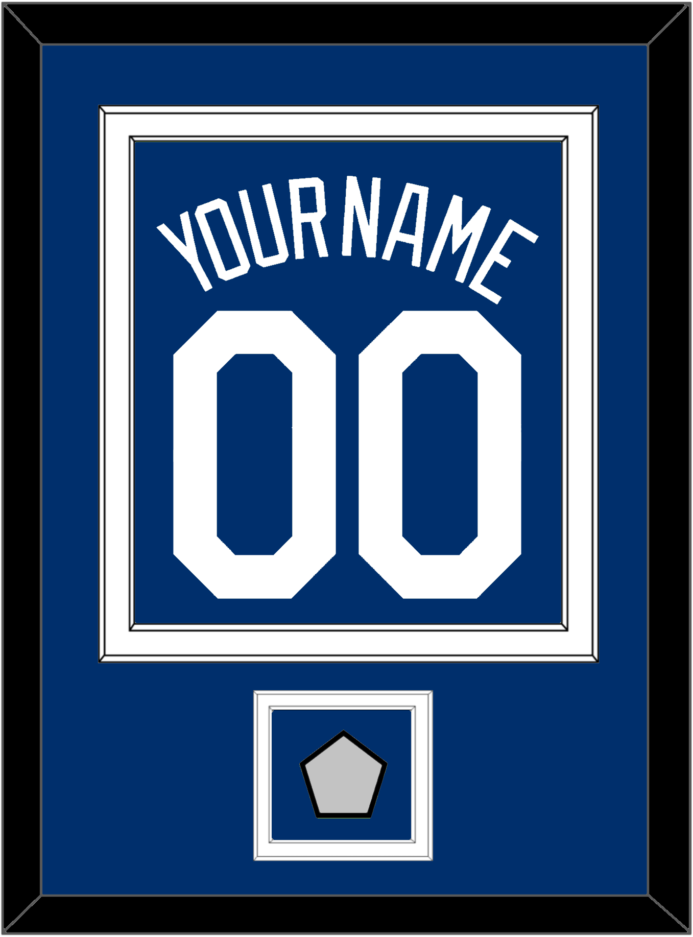 Los Angeles Name, Number & World Series Champions Patch - Alternate Road Blue - Signature Tier 2
