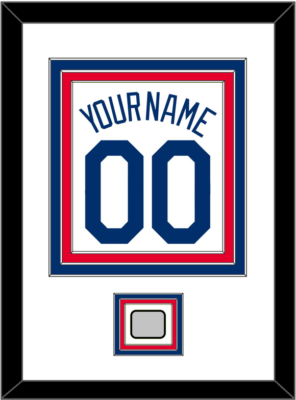 Los Angeles Name, Number & Logo Patch - Home White - Triple Mat 1