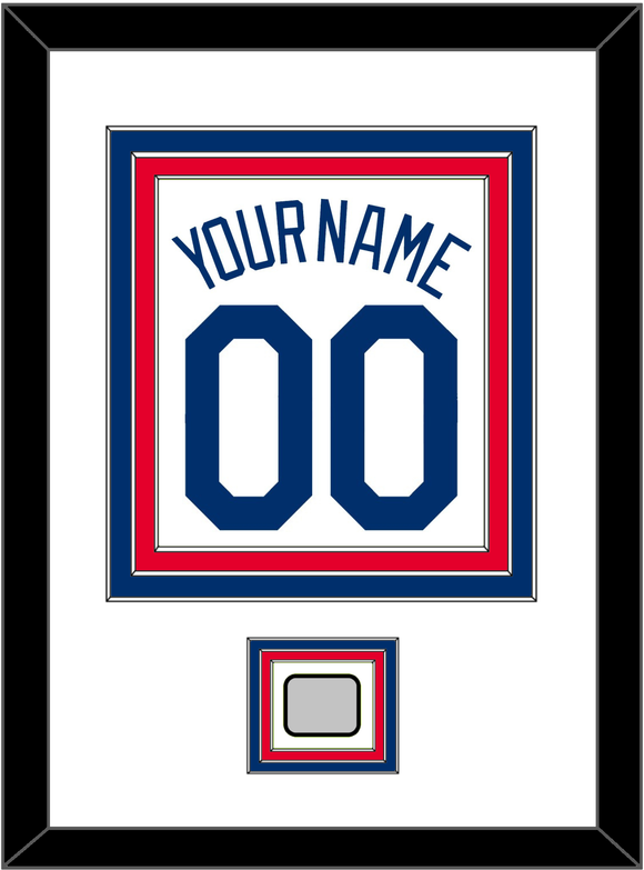 Los Angeles Name, Number & World Series Champions Patch - Home White (2007-2023) - Triple Mat 1