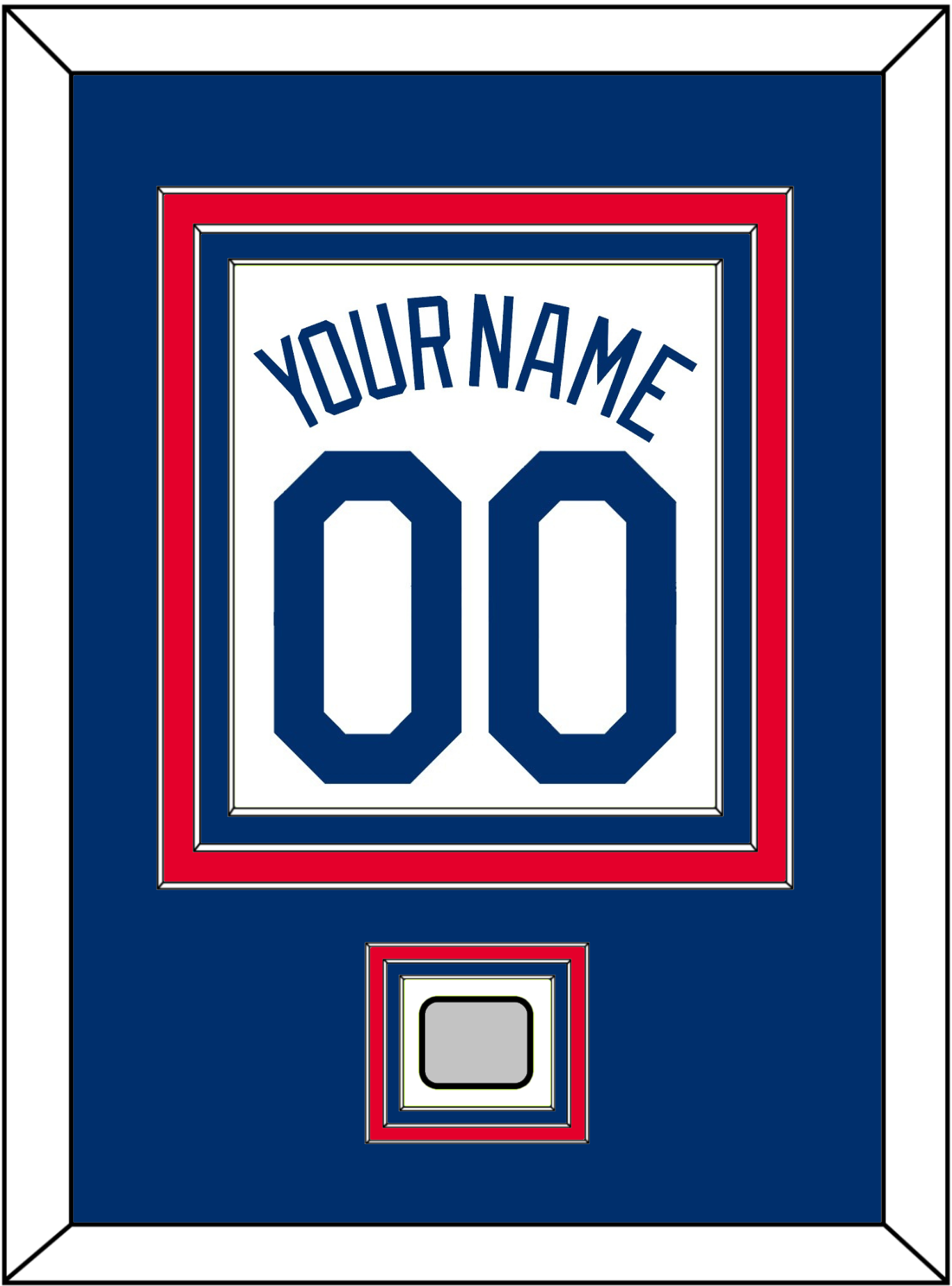 Los Angeles Name, Number & World Series Champions Patch - Home White (2007-2023) - Premier Tier 3