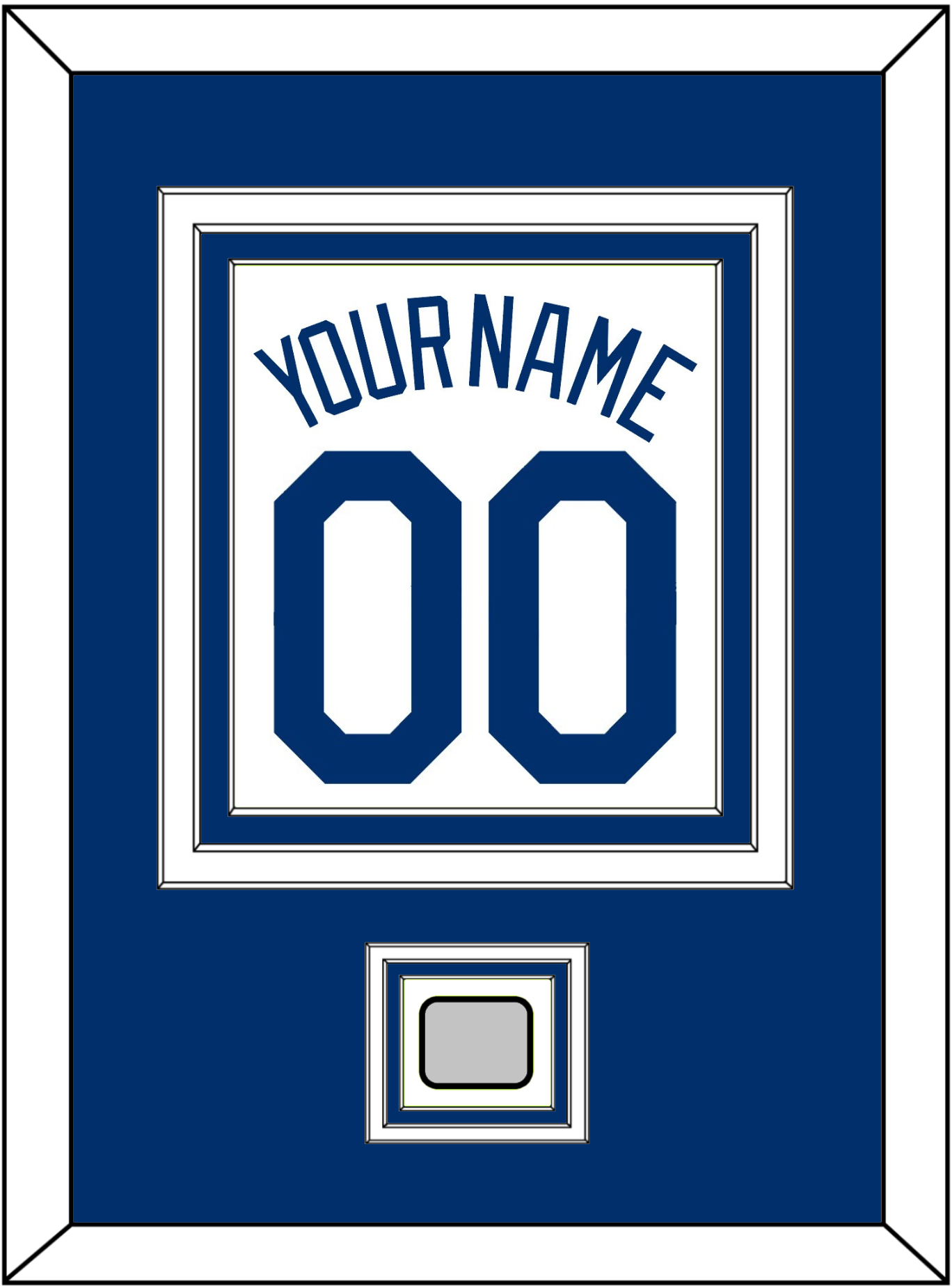 Los Angeles Name, Number & World Series Champions Patch - Home White (2007-2023) - Premier Tier 2