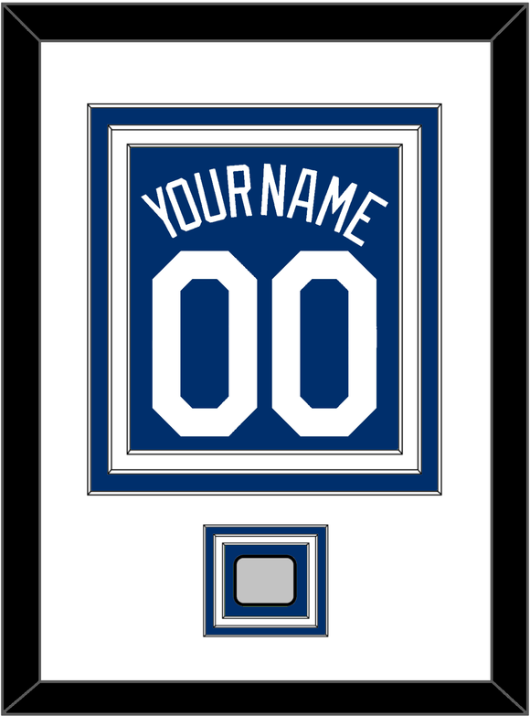 Los Angeles Name, Number & World Series Champions Patch - Alternate Road Blue - Triple Mat 1