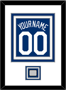 Los Angeles Name, Number & World Series Jersey Patch - Alternate Road Blue - Triple Mat 1