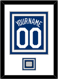 Los Angeles Name, Number & World Series Jersey Patch - Alternate Road Blue - Triple Mat 1