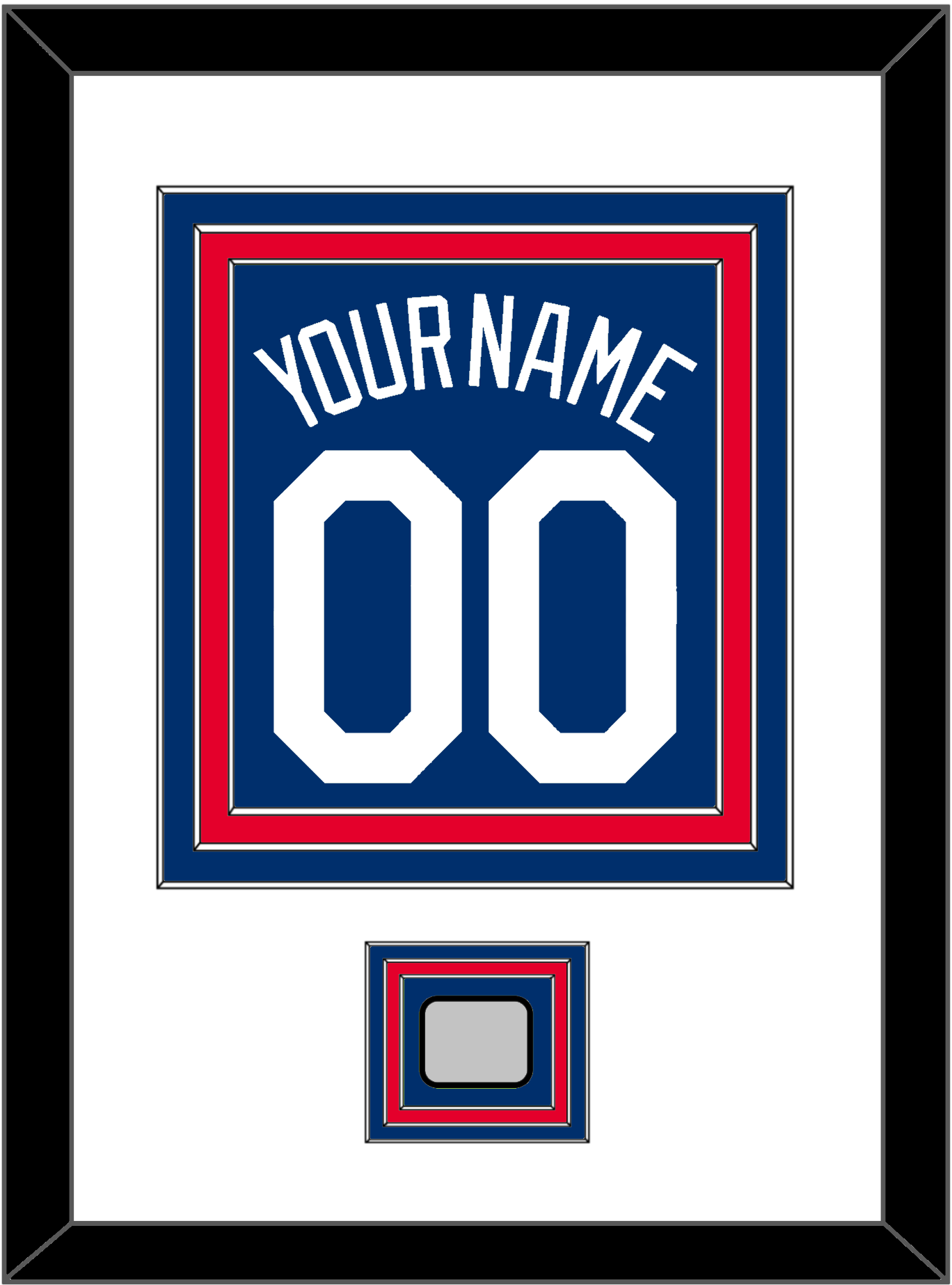 Los Angeles Name, Number & World Series Jersey Patch - Alternate Road Blue - Premier Tier 2