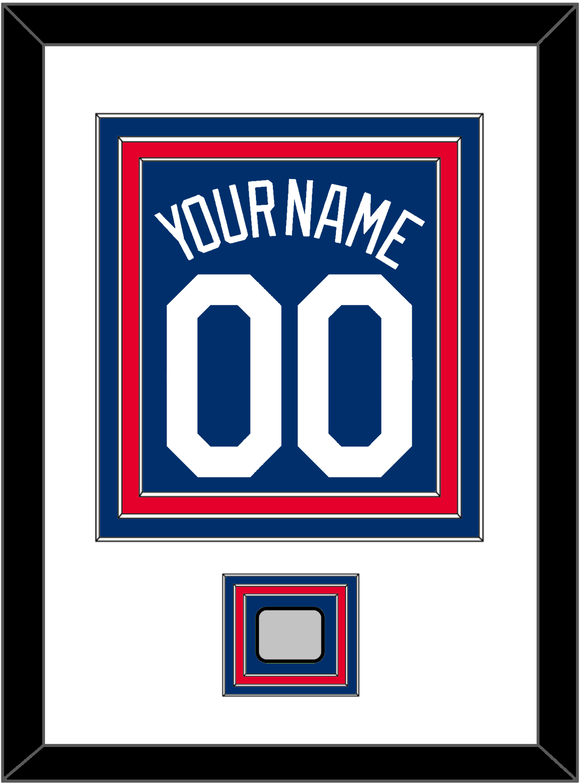 Los Angeles Name, Number & World Series Jersey Patch - Alternate Road Blue - Triple Mat 2