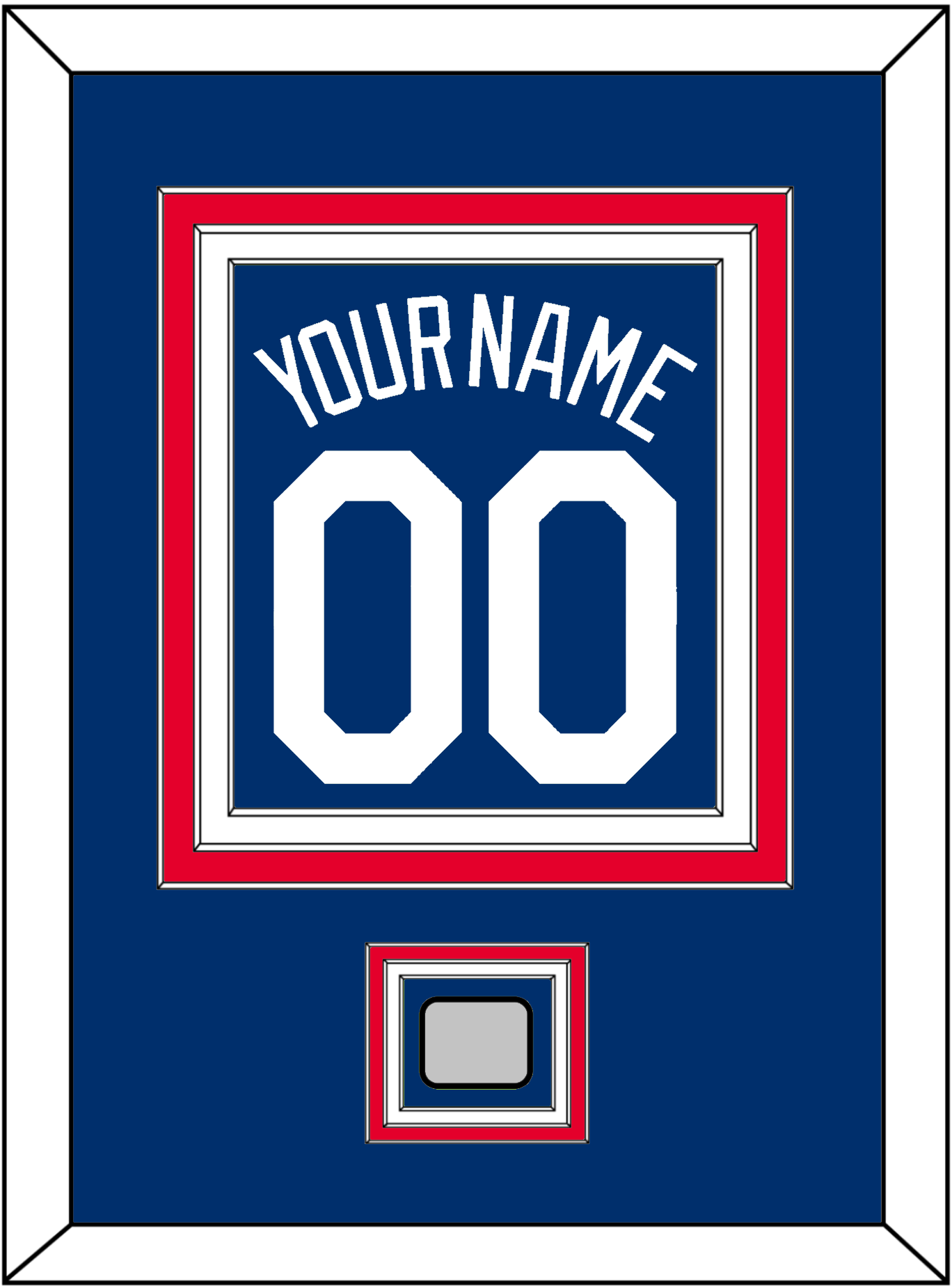 Los Angeles Name, Number & World Series Champions Patch - Alternate Road Blue - Premier Tier 3
