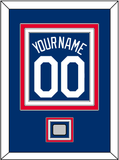 Los Angeles Name, Number & World Series Champions Patch - Alternate Road Blue - Triple Mat 3