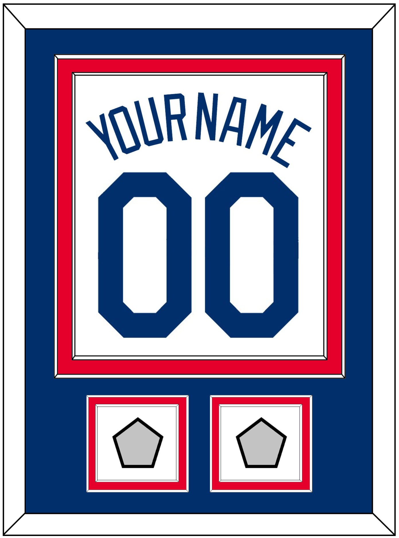 Los Angeles Name, Number & 2 World Series Champions Patches - Home White (2007-2023) - Signature Tier 2
