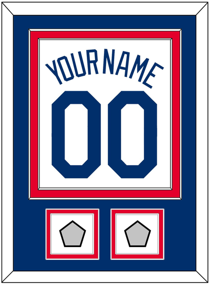 Los Angeles Name, Number & 2 World Series Champions Patches - Home White (2007-2023) - Signature Tier 2