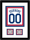 Los Angeles Name, Number & 2 World Series Champions Patches - Home White (2007-2023) - Triple Mat 1