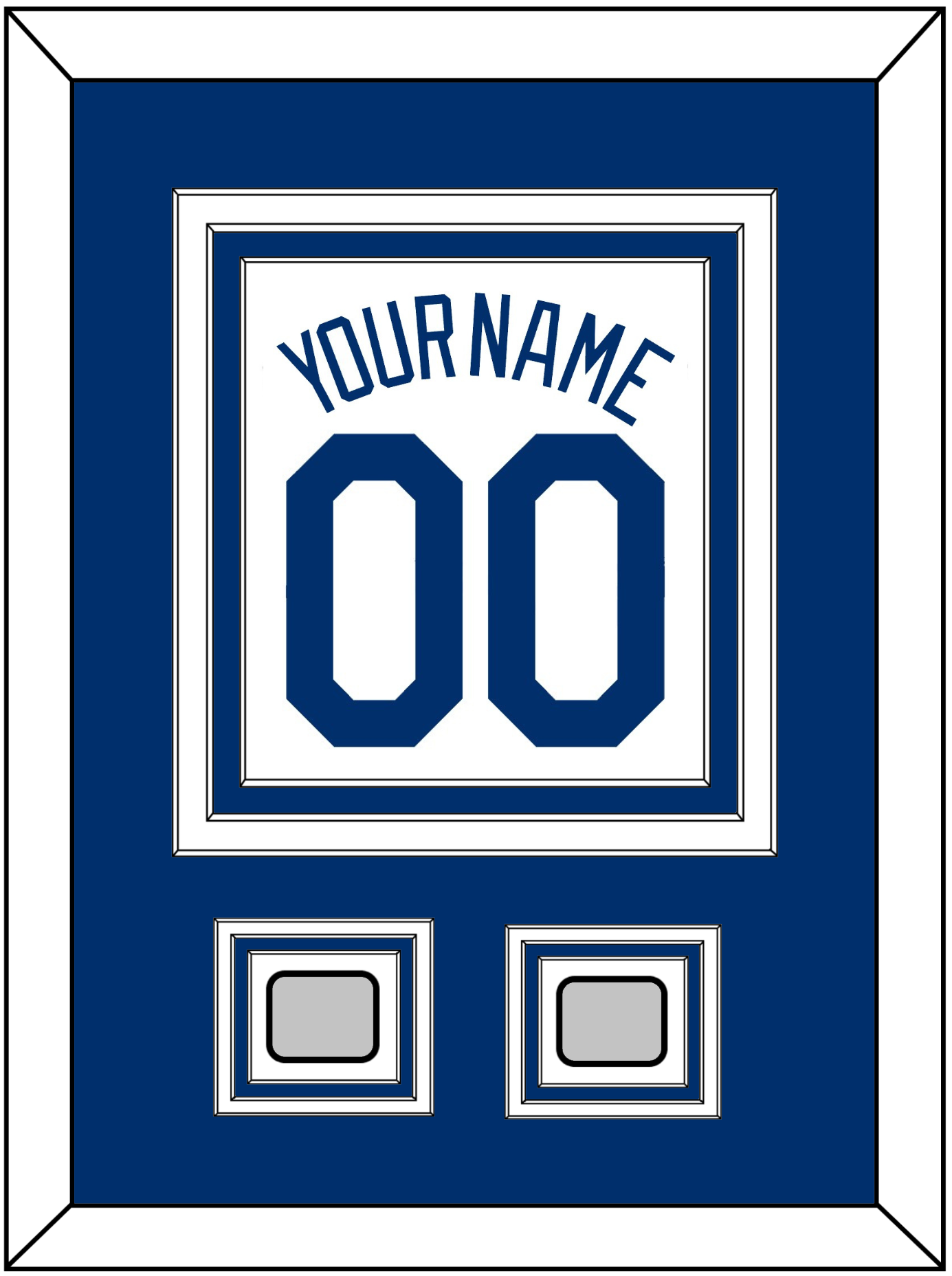 Los Angeles Name, Number & 2 World Series Champions Patches - Home White (2007-2023) - Premier Tier 2