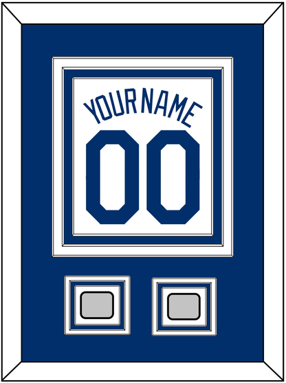 Los Angeles Name, Number & 2 World Series Jersey Patches - Home White (2007-2023) - Premier Tier 2