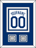 Los Angeles Name, Number & 2 World Series Jersey Patches - Home White (2007-2023) - Triple Mat 2