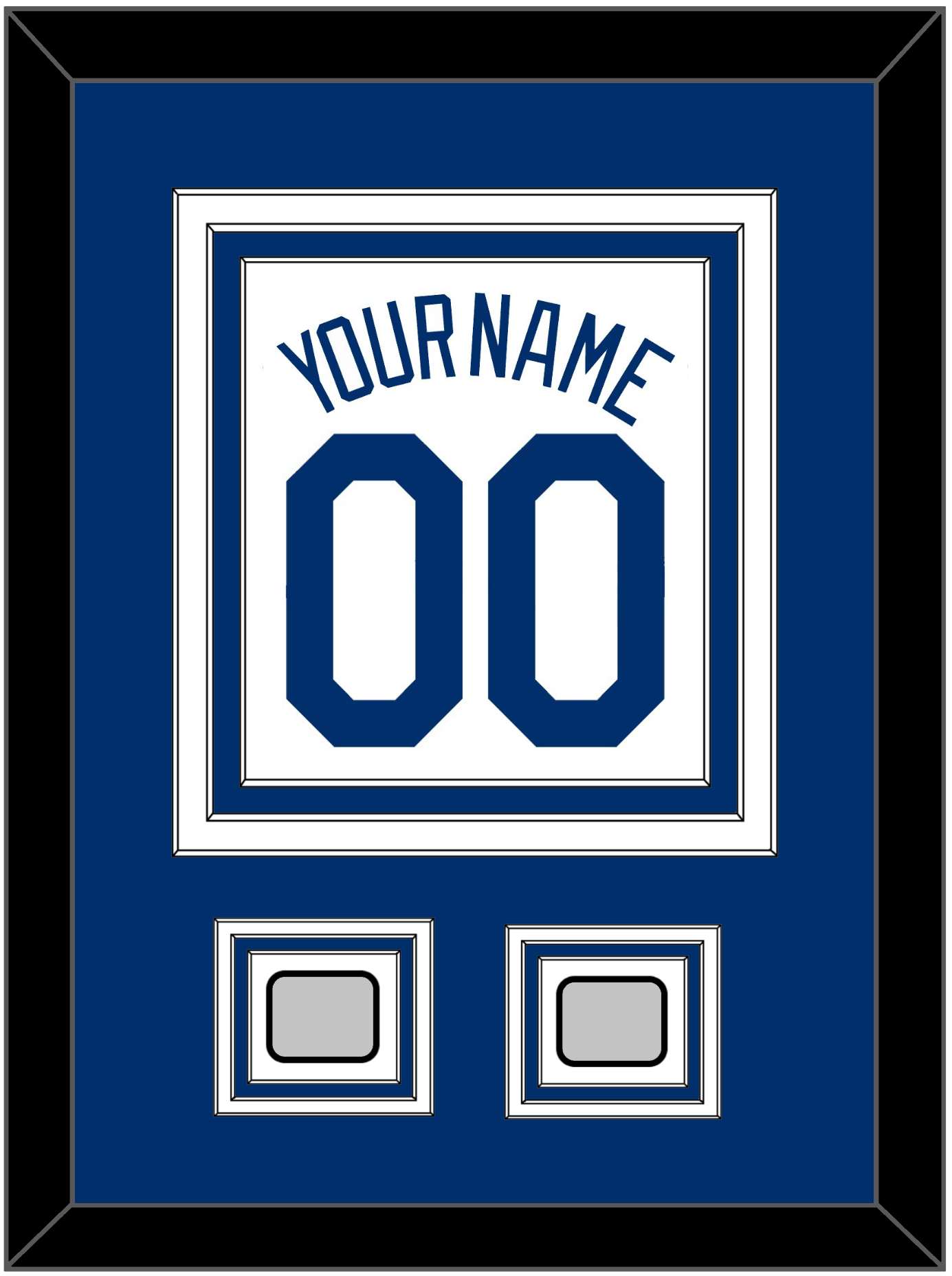 Los Angeles Name, Number & 2 World Series Champions Patches - Home White (2007-2023) - Premier Tier 2