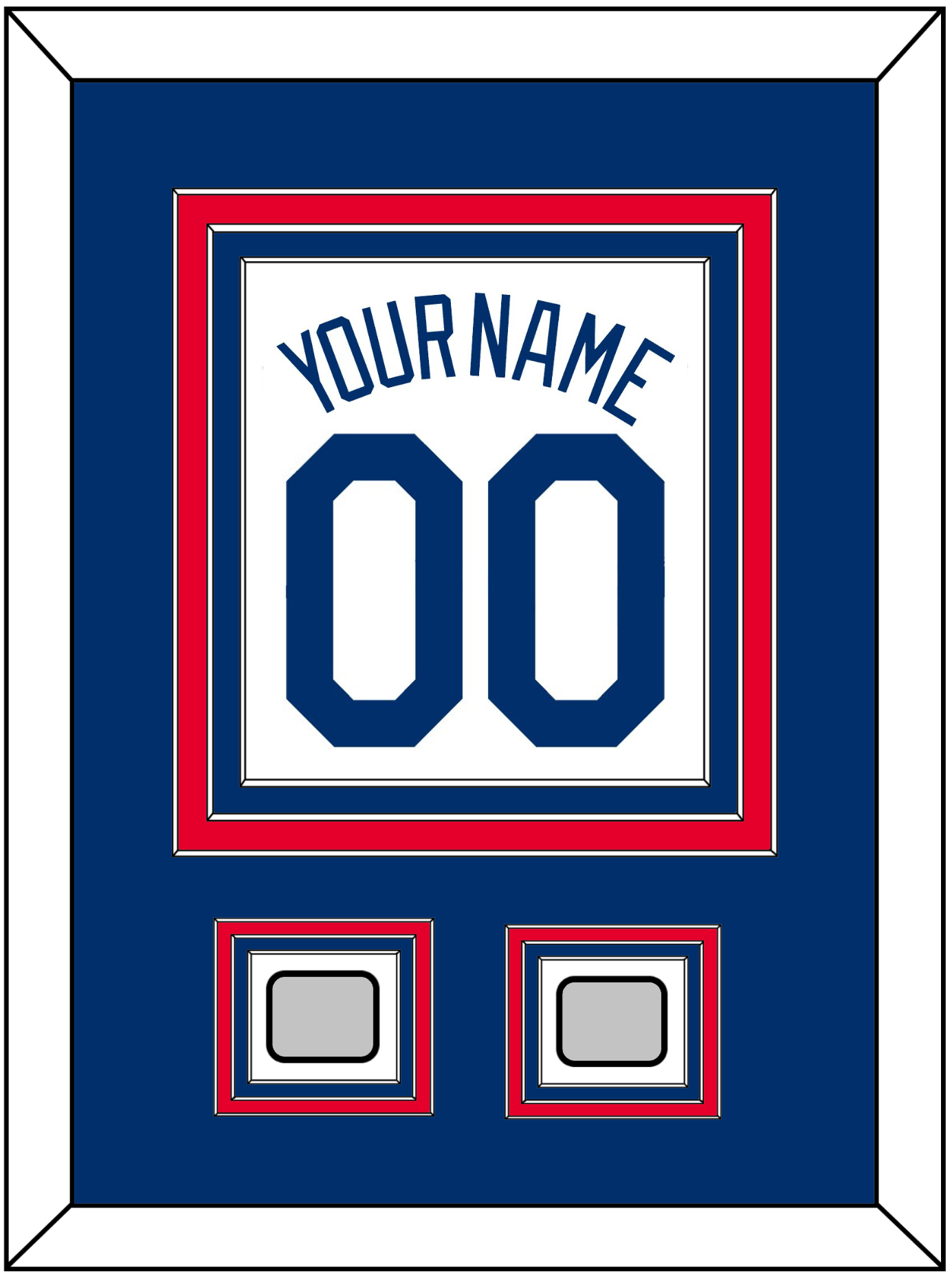Los Angeles Name, Number & 2 World Series Champions Patches - Home White (2007-2023) - Premier Tier 3
