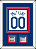 Los Angeles Name, Number & 2 World Series Champions Patches - Home White (2007-2023) - Triple Mat 3