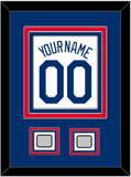 Los Angeles Name, Number & 2 World Series Jersey Patches - Home White (2007-2023) - Triple Mat 3