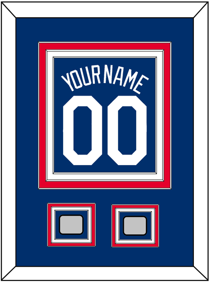 Los Angeles Name, Number & 2 World Series Jersey Patches - Alternate Road Blue - Premier Tier 3