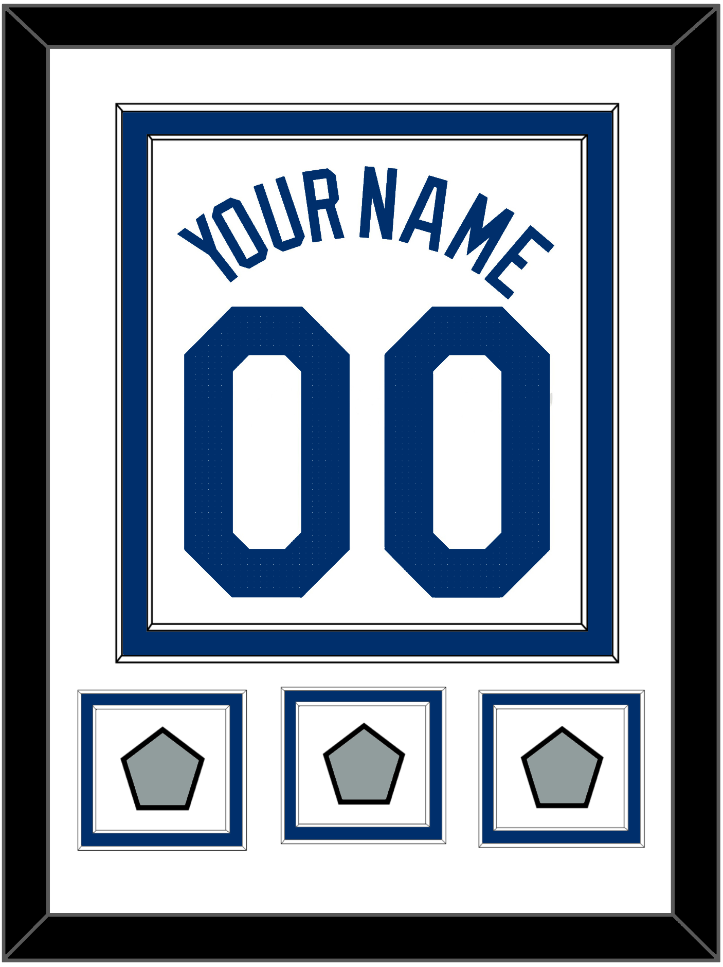 Los Angeles Name, Number & 3 World Series Champions Patches - Home White (2007-2023) - Signature Tier 1