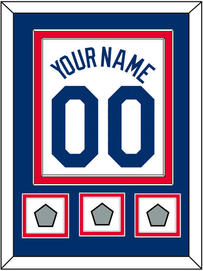 Los Angeles Name, Number & 3 World Series Jersey Patches - Home White (2007-2023) - Signature Tier 2