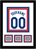 Los Angeles Name, Number & 3 World Series Jersey Patches - Home White (2007-2023) - Triple Mat 1