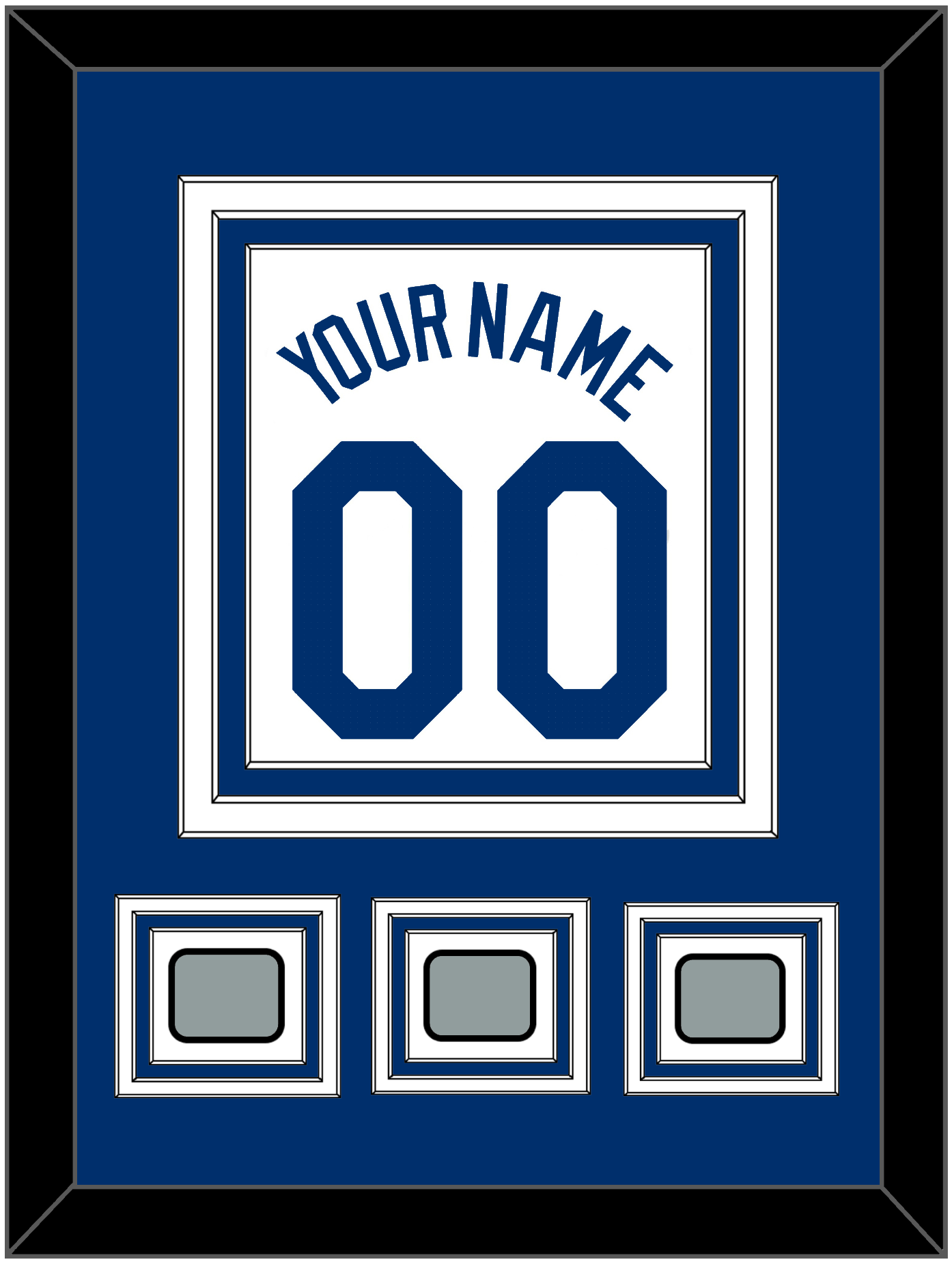 Los Angeles Name, Number & 3 World Series Champions Patches - Home White (2007-2023) - Premier Tier 2