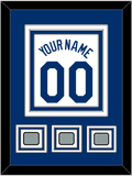 Los Angeles Name, Number & 3 World Series Champions Patches - Home White (2007-2023) - Triple Mat 2