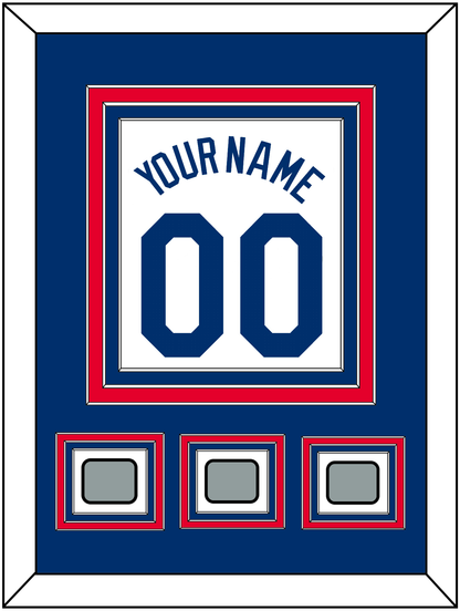 Los Angeles Name, Number & 3 World Series Jersey Patches - Home White (2007-2023) - Premier Tier 3