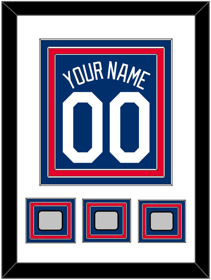 Los Angeles Name, Number & 3 World Series Champions Patches - Alternate Blue - Premier Tier 2