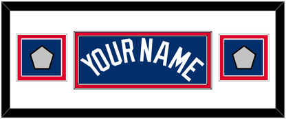 Los Angeles Name & 2 World Series Jersey Patches - Alternate Road Blue - Signature Tier 2