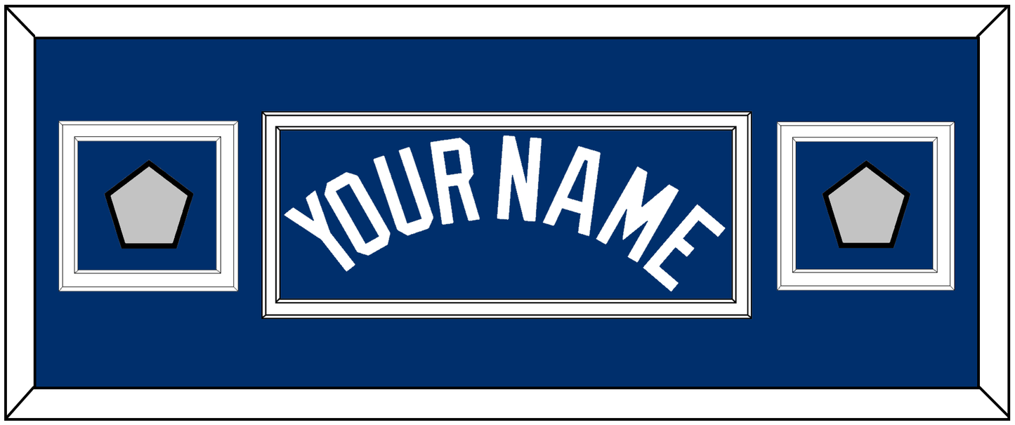 Los Angeles Name & 2 World Series Champions Patches - Alternate Road Blue - Signature Tier 4