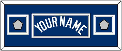 Los Angeles Name & 2 World Series Jersey Patches - Alternate Road Blue - Signature Tier 4