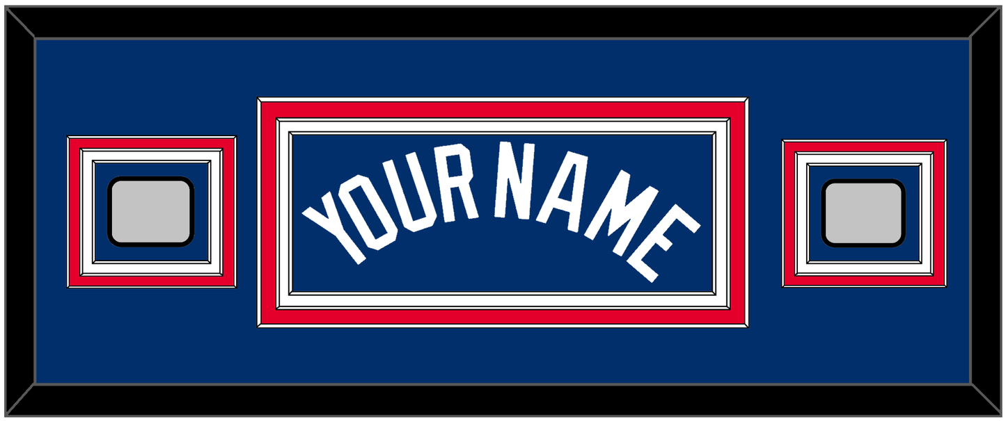 Los Angeles Name & 2 World Series Jersey Patches - Alternate Road Blue - Premier Tier 6