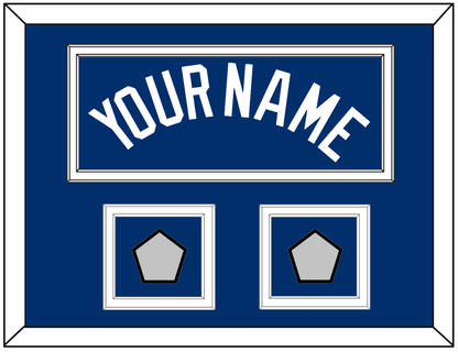 Los Angeles Name & 2 World Series Jersey Patches - Alternate Road Blue - Signature Tier 3