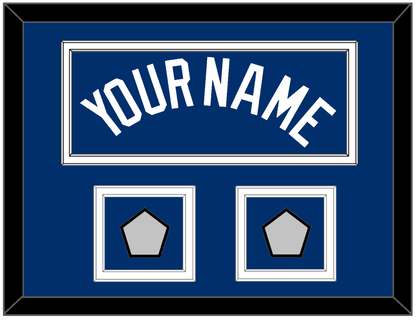 Los Angeles Name & 2 World Series Champions Patches - Alternate Road Blue - Signature Tier 3