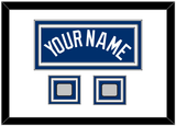 Los Angeles Name & 2 World Series Champions Patches - Alternate Road Blue - Triple Mat 1